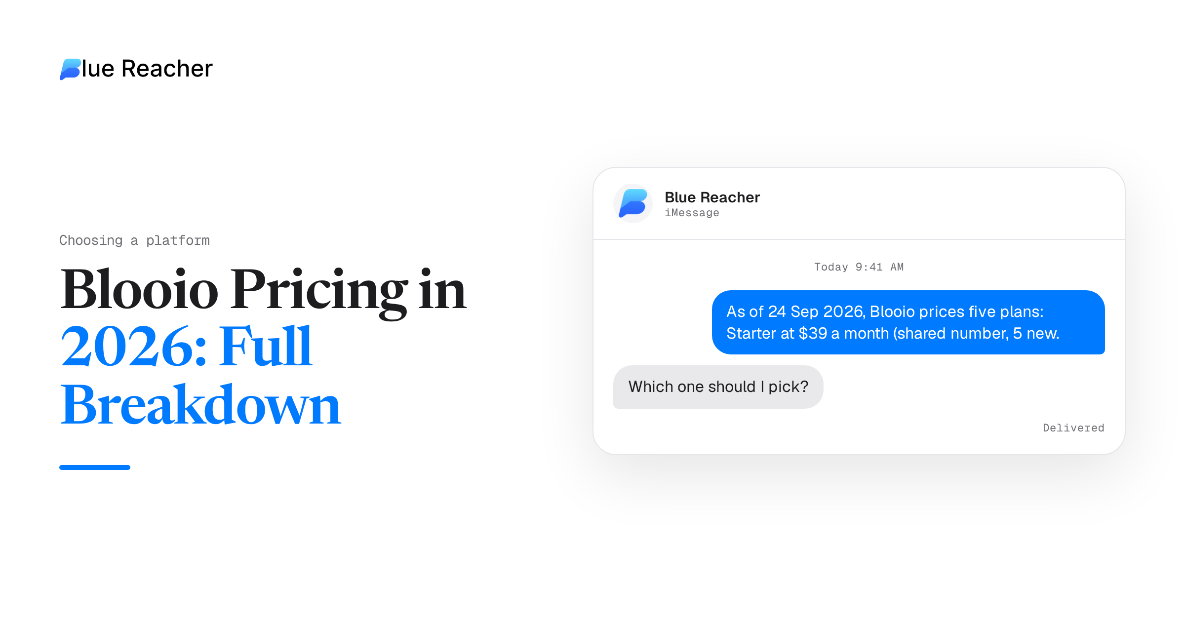 Blooio Pricing in 2026: Full Breakdown