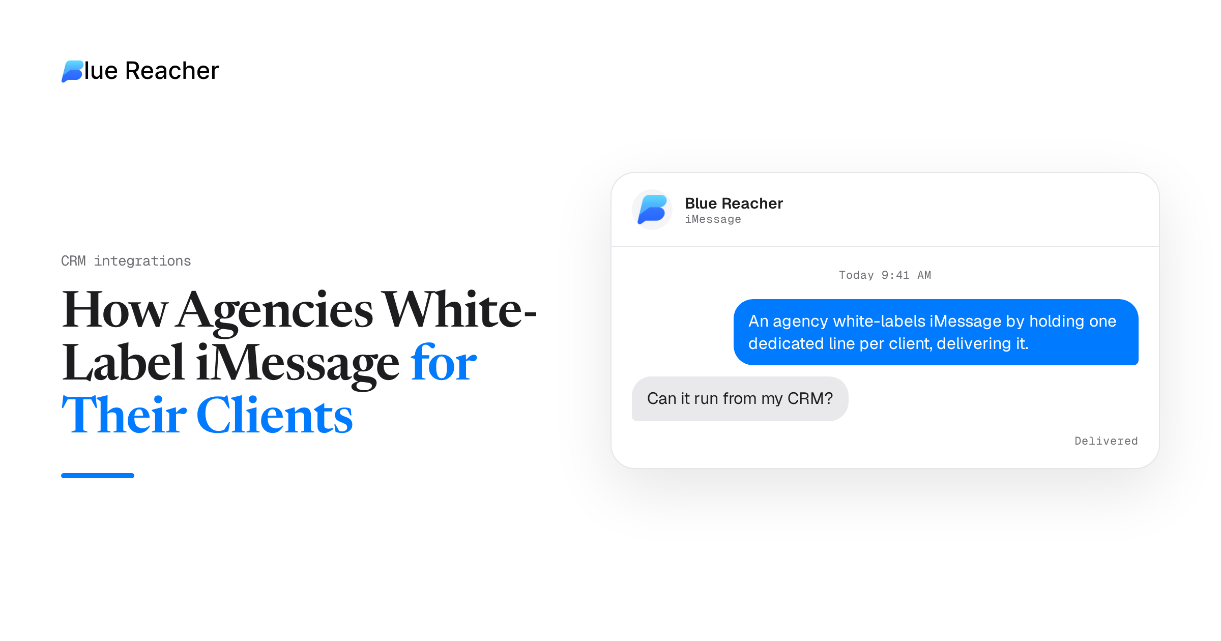 How Agencies White-Label iMessage for Their Clients