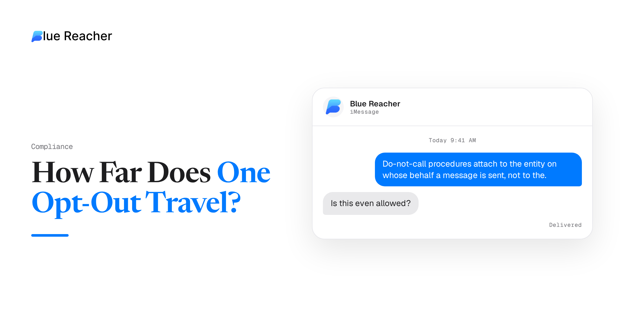 How Far Does One Opt-Out Travel?
