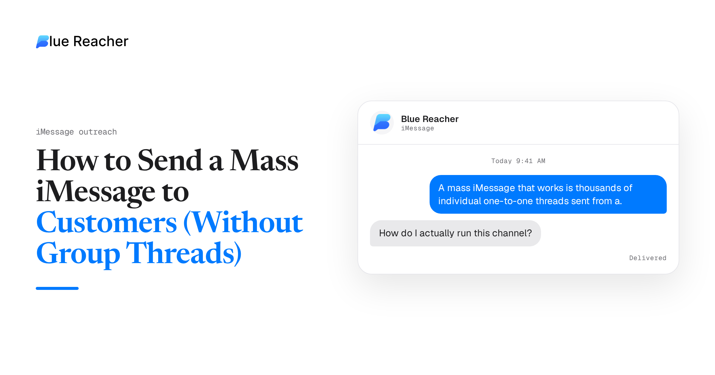 How to Send a Mass iMessage to Customers (Without Group Threads)