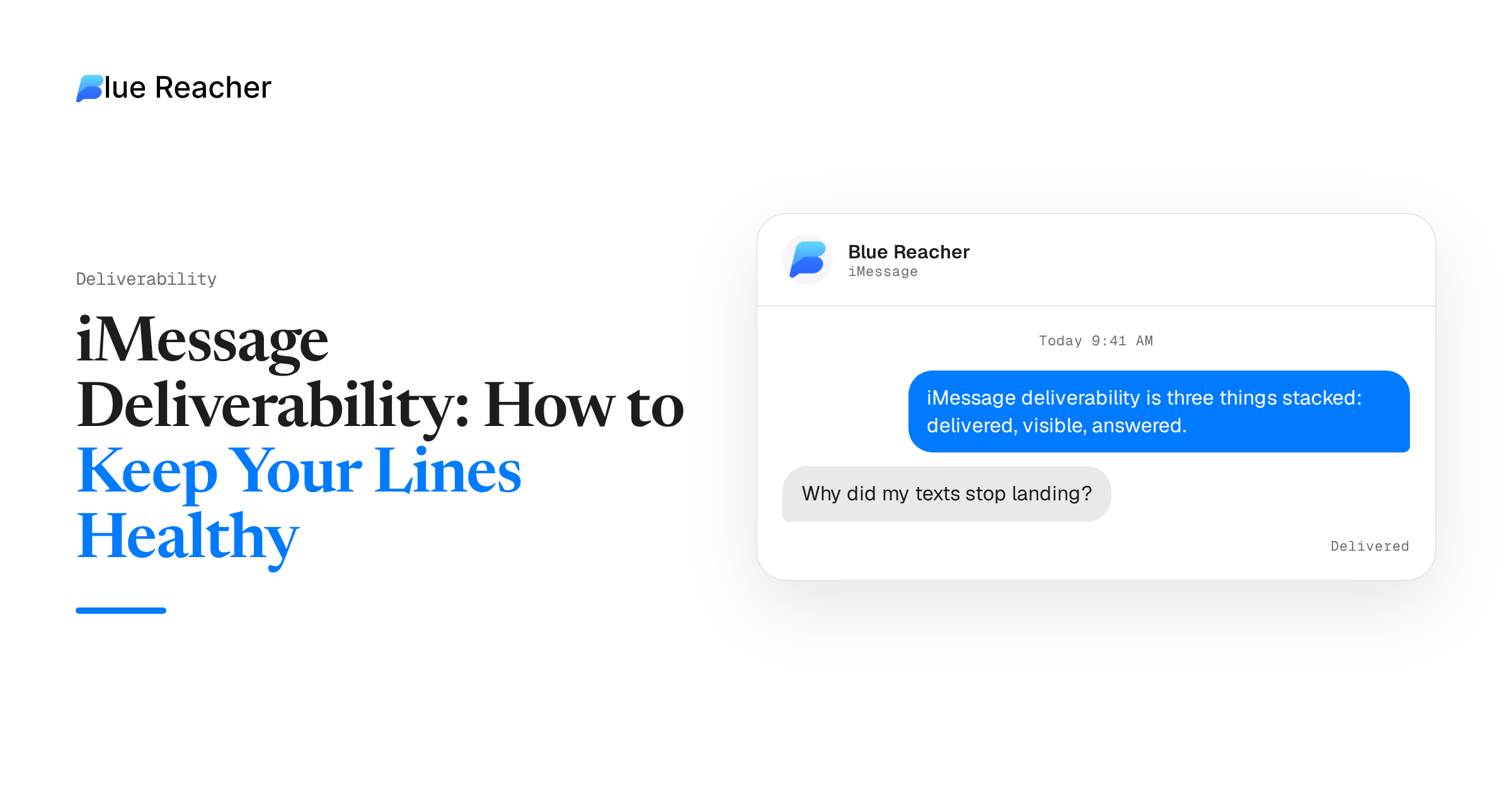 iMessage Deliverability: How to Keep Your Lines Healthy