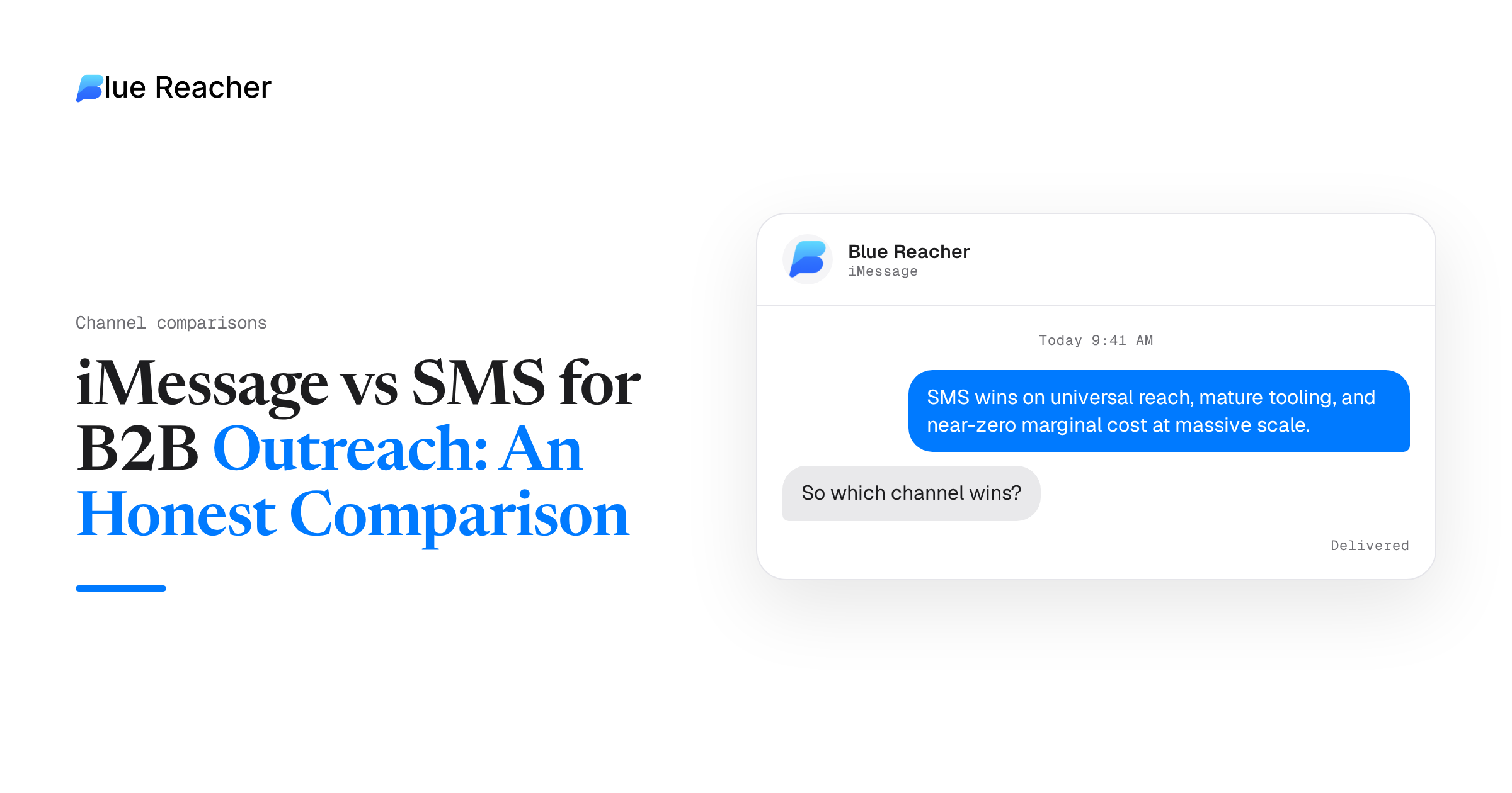 iMessage vs SMS for B2B Outreach: An Honest Comparison