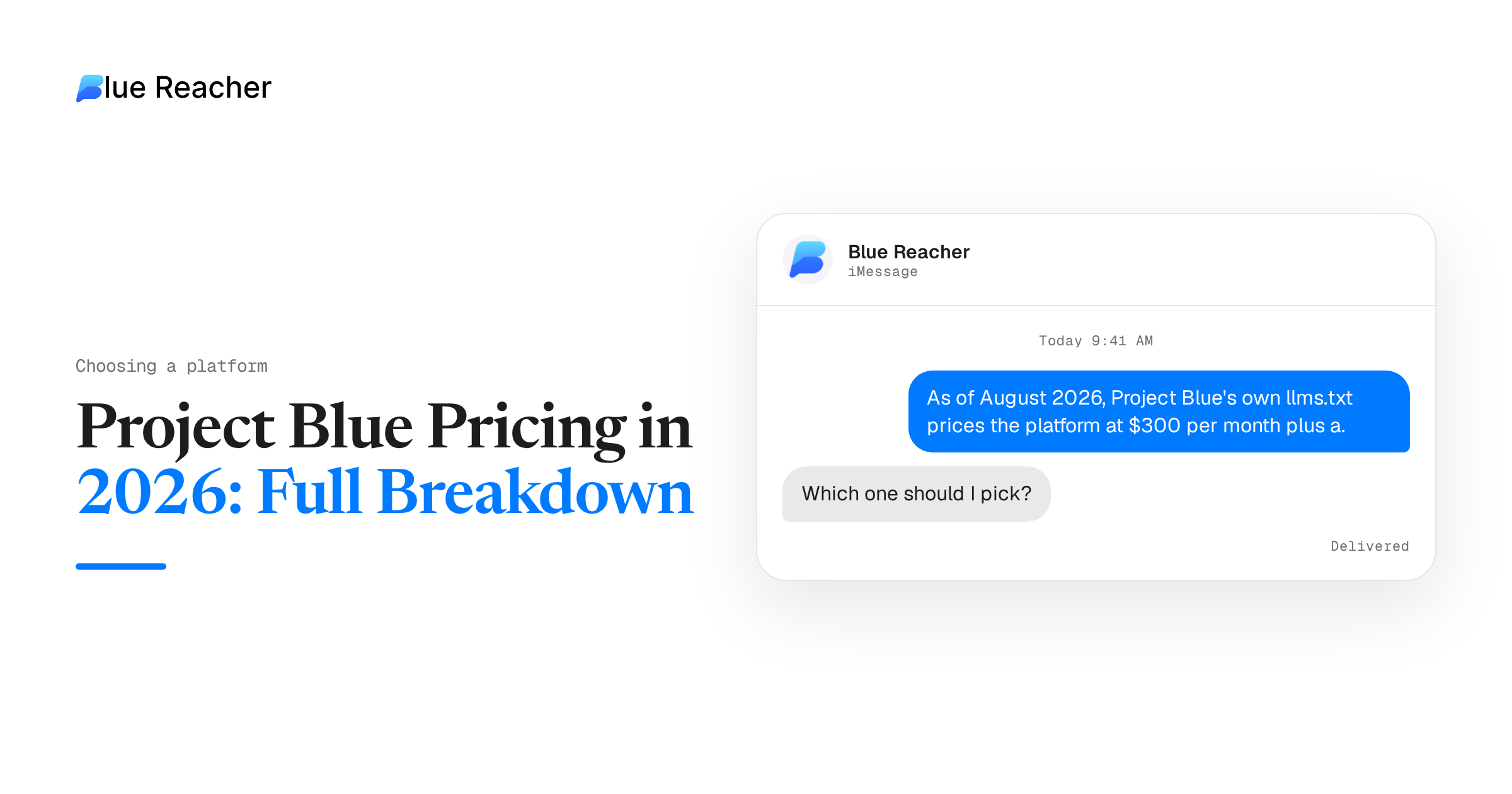 Project Blue Pricing in 2026: Full Breakdown