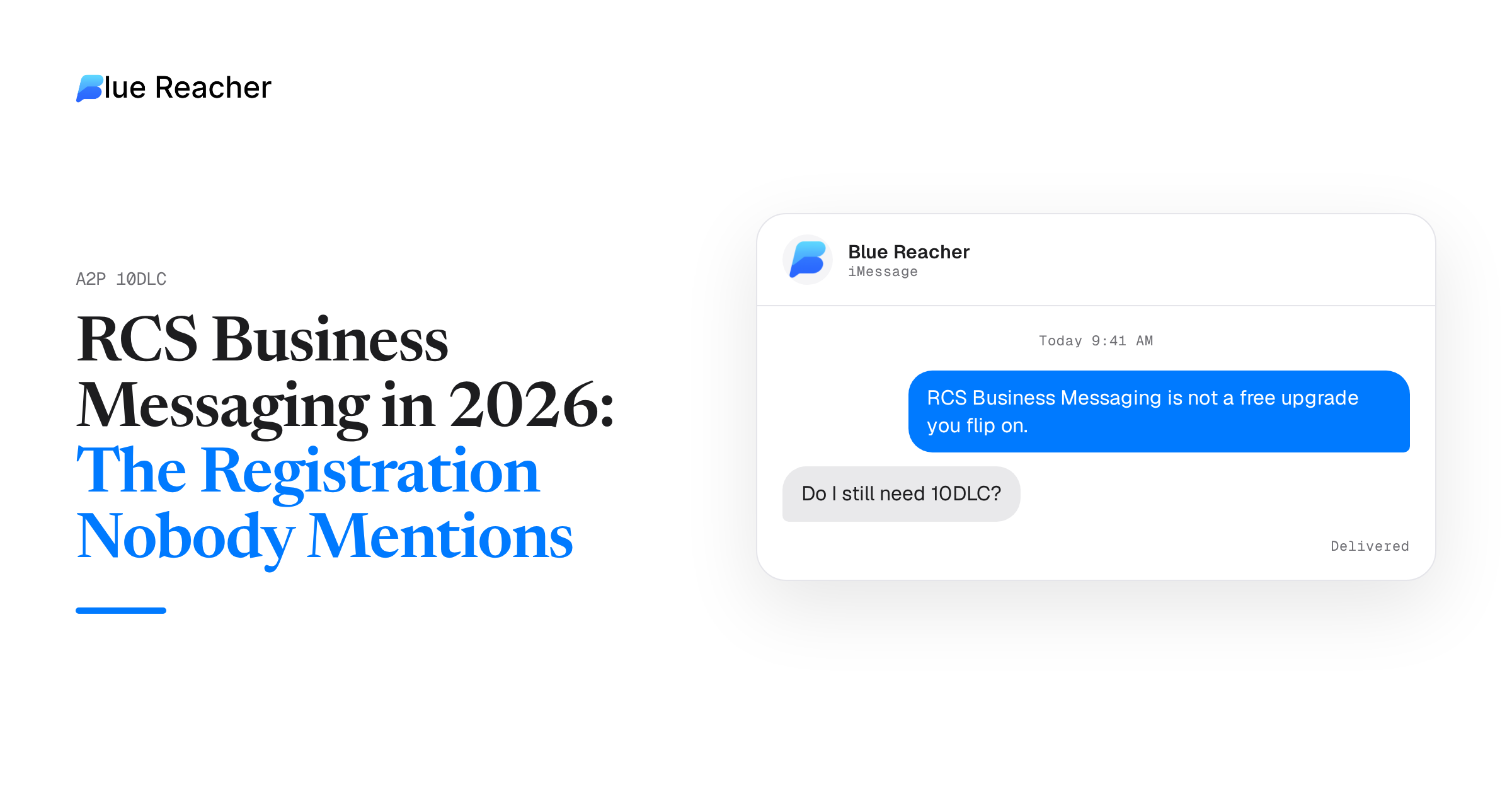 RCS Business Messaging in 2026: The Registration Nobody Mentions