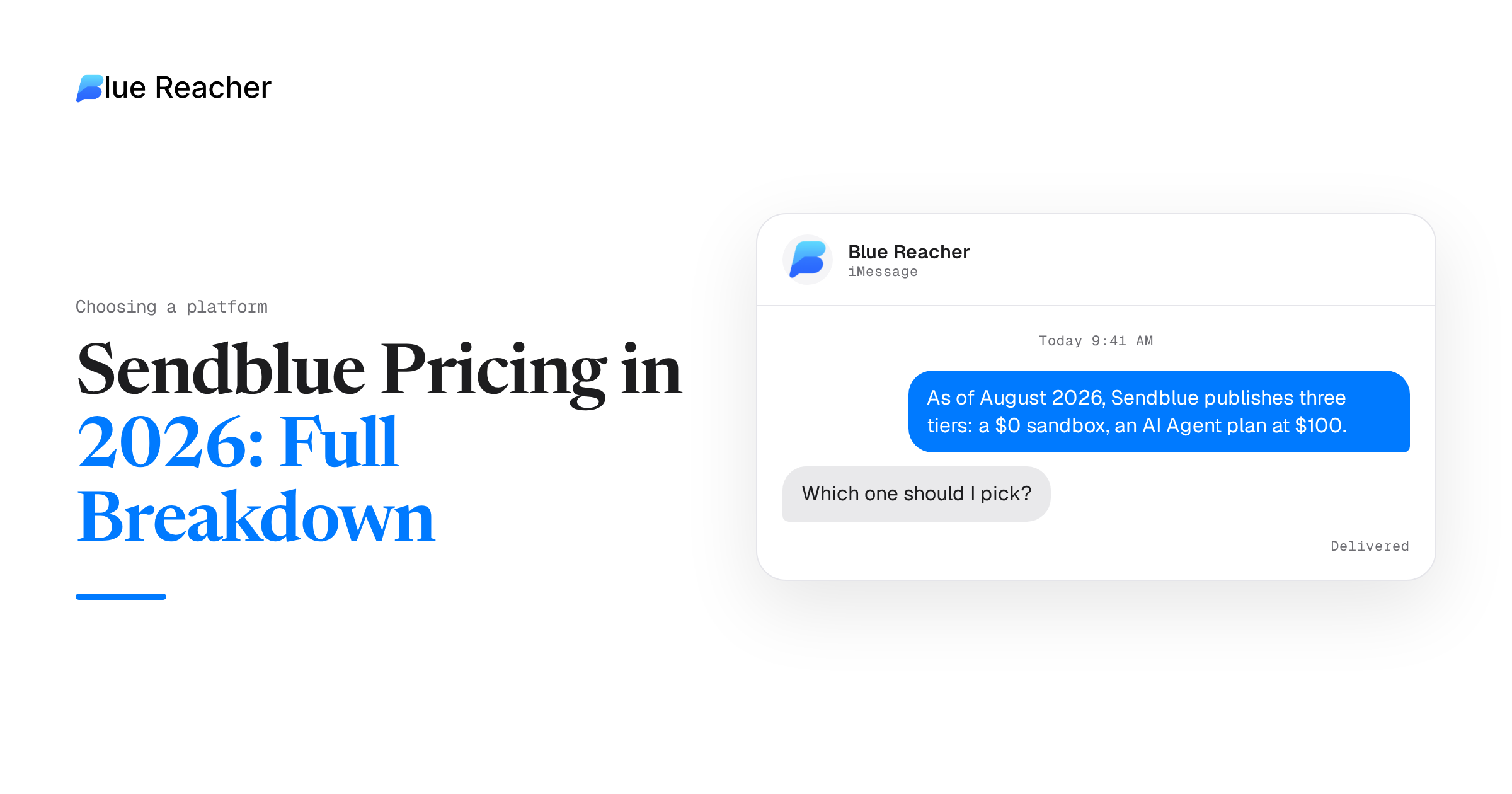 Sendblue Pricing in 2026: Full Breakdown