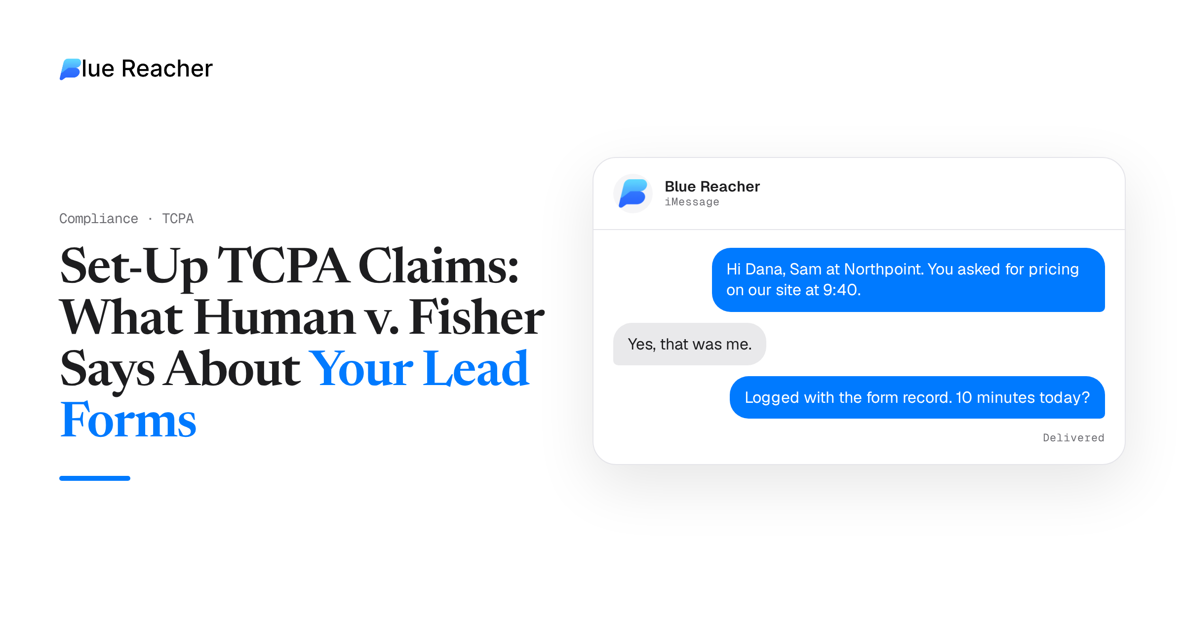 Set-Up TCPA Claims: What Human v. Fisher Says About Your Lead Forms