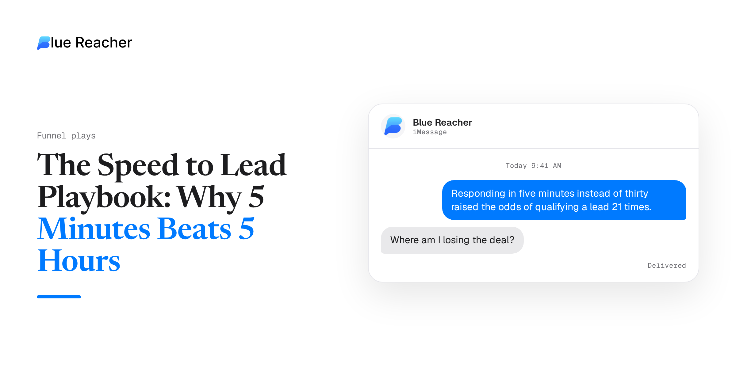 The Speed to Lead Playbook: Why 5 Minutes Beats 5 Hours