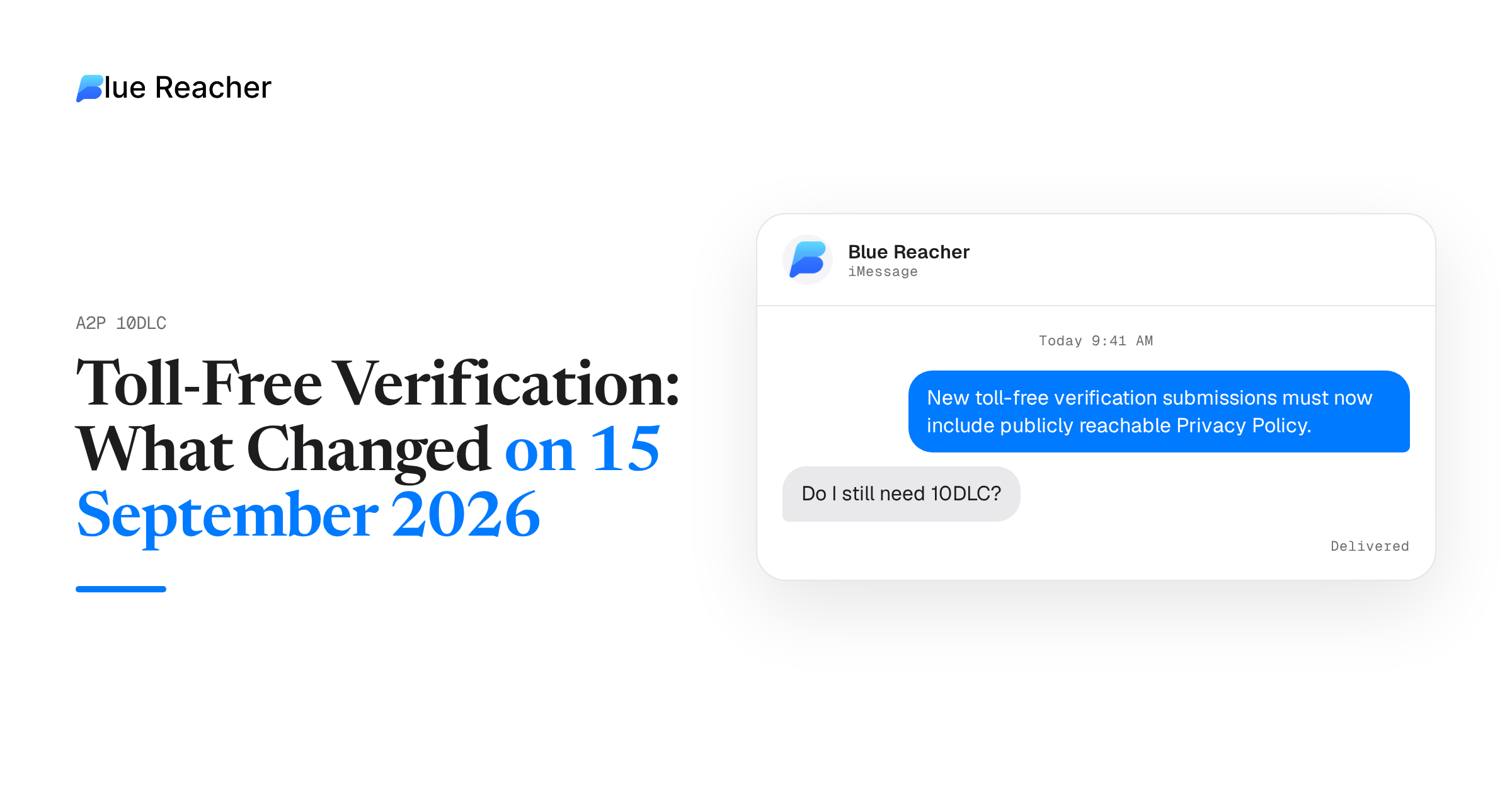Toll-Free Verification: What Changed on 15 September 2026